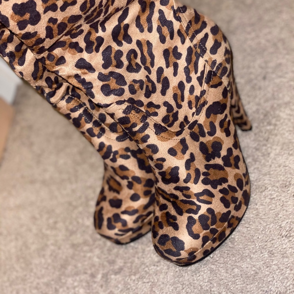 Cheetah Print Boots